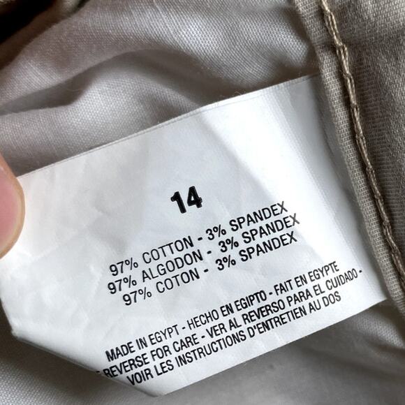 Bandolino Blu - Ivory Stretch Bermuda Shorts - Size 14 - Picture 11 of 12